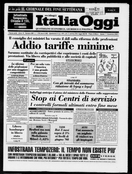 Italia oggi : quotidiano di economia finanza e politica